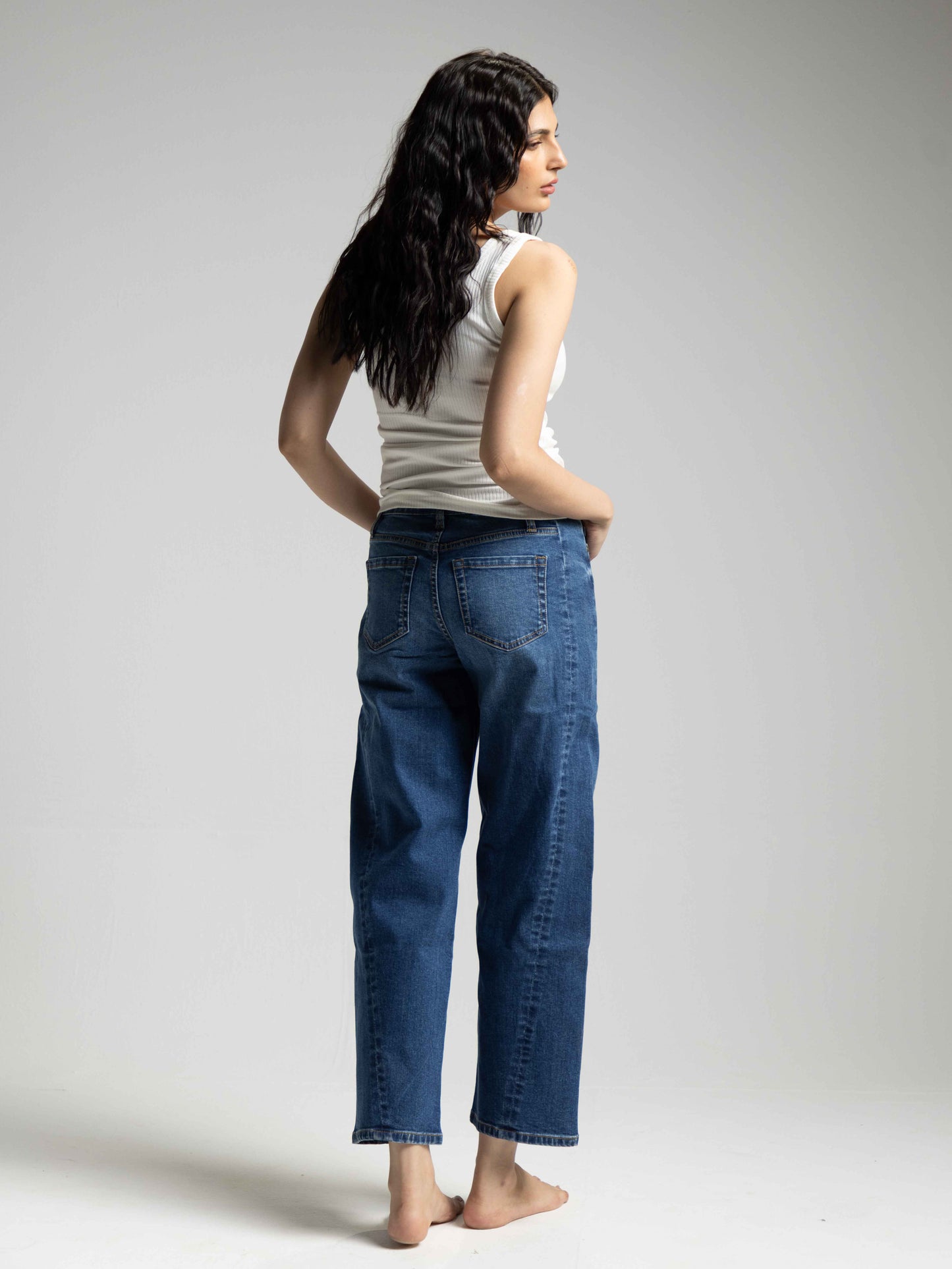 Brianna High-rise Barrel Jeans
