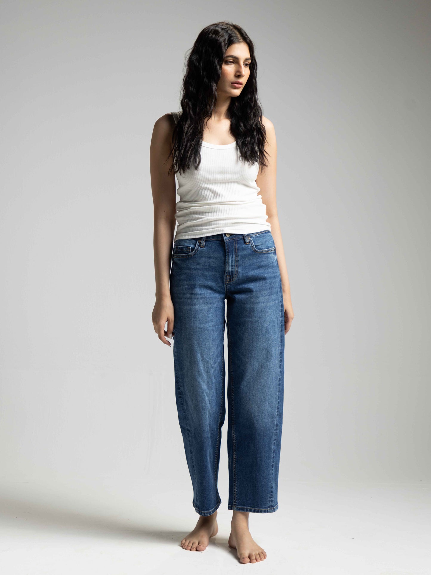 Brianna High-rise Barrel Jeans