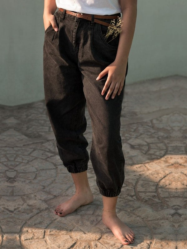 Premium Black Slouchy Jeans