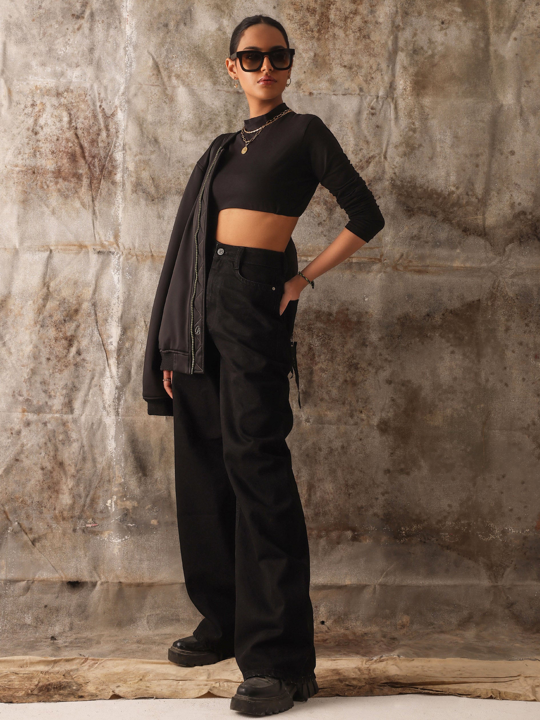 Black Wide Leg Jeans